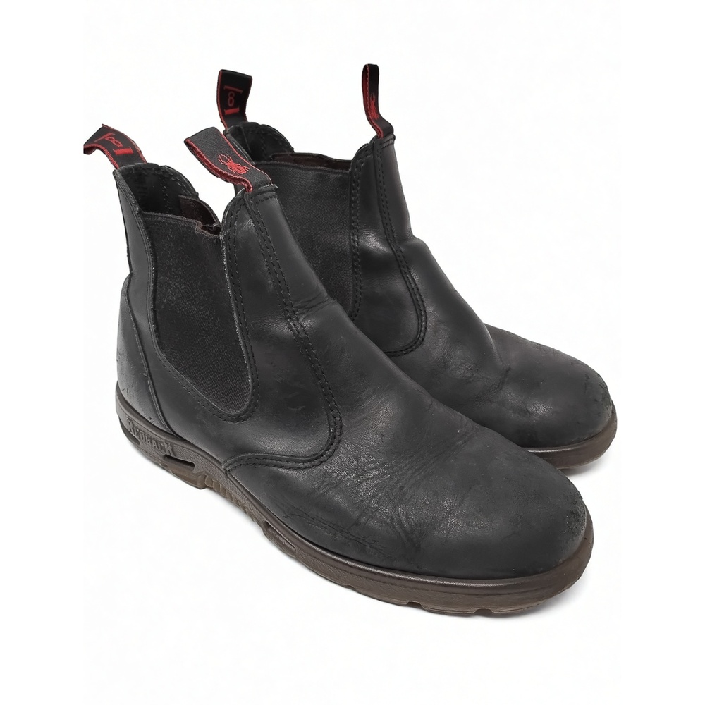 Redback Easy Escape Boots Men Size 8 Leather Chelsea Slip-On Workwear Industrial